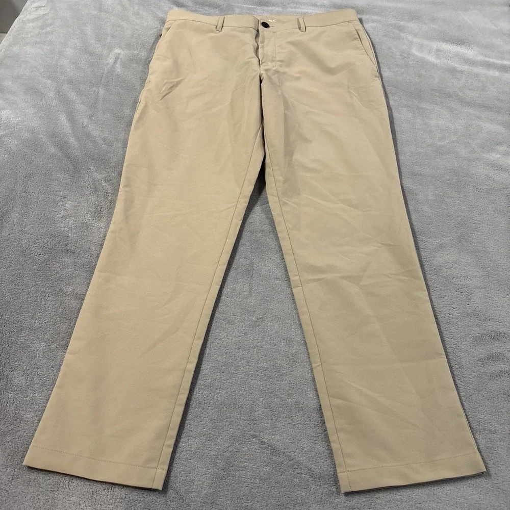 Banana Republic Mens Pants 34x30 Beige Chino Classic Flat Front Preppy Golf #J11